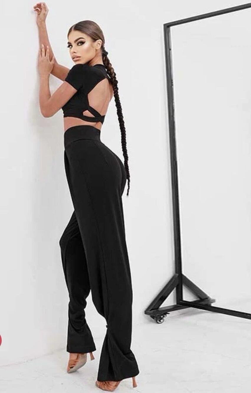 Dance And Sway High Waisted Training Pants Size L Latin
